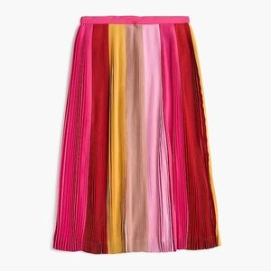 J. Crew Pleated Ombré Skirt. NWT. Size 4